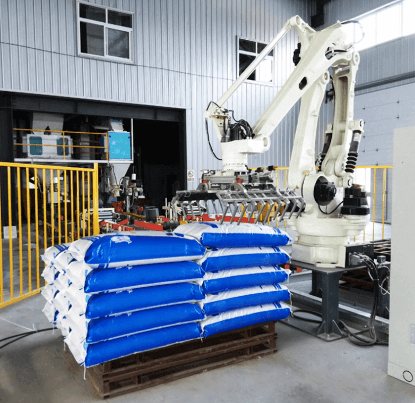 roboticized arm and palletizer